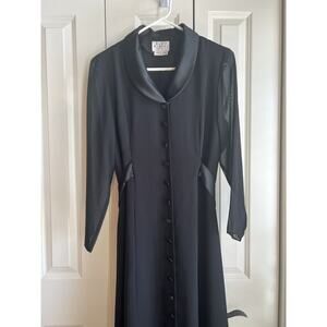 David Warren Petites New York Black Tuxedo dress--Womens 14P